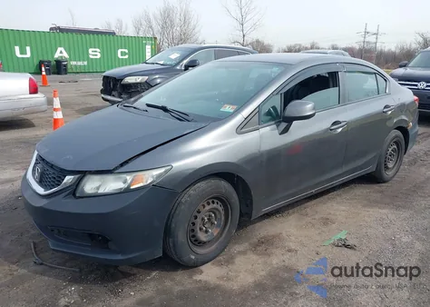 2013 Honda Civic Lx из США, поврежденный, VIN 2HGFB2F56DH576259